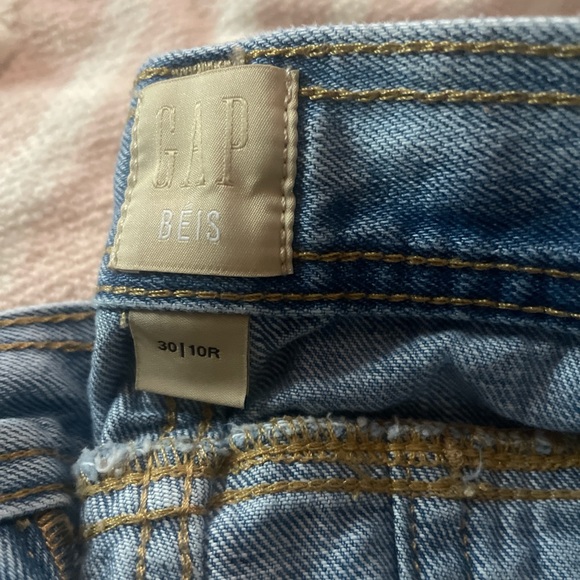 GAP beis Women's Light Blue barrel jeans - Picture 4 of 5